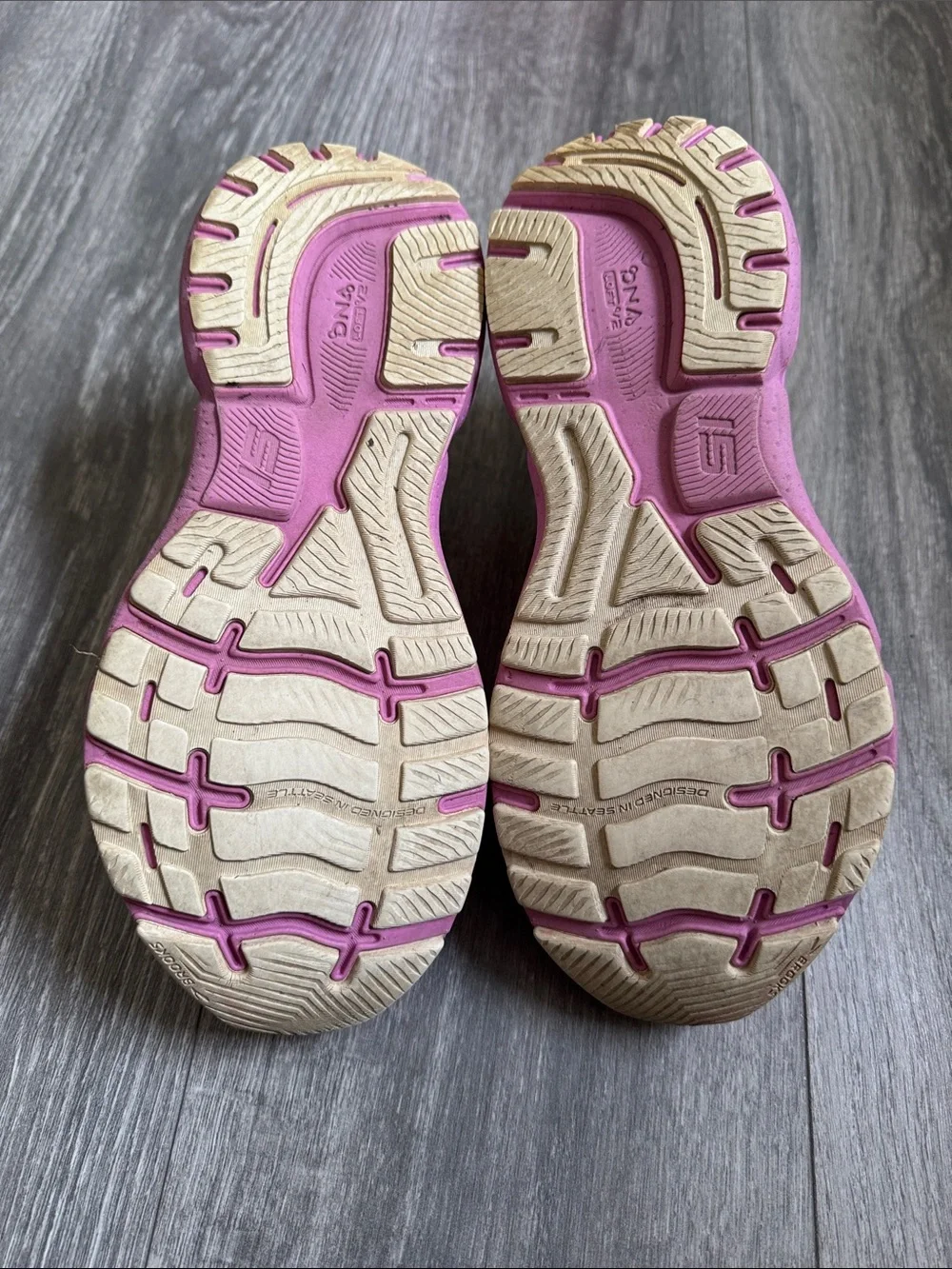 Brooks Ghost 15 Women’s Pink Ombre Running Sneakers